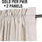 Linen Look 100% Blackout Curtains for Bedroom Full Light Blocking Rod Pocket 42 Inches Wide Linen Textured Thick Window Curtain Drapes with Backing-1600622889-1600622890