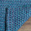 Tapis bleu en jute / sisal tissé à la main Dollard-532844040