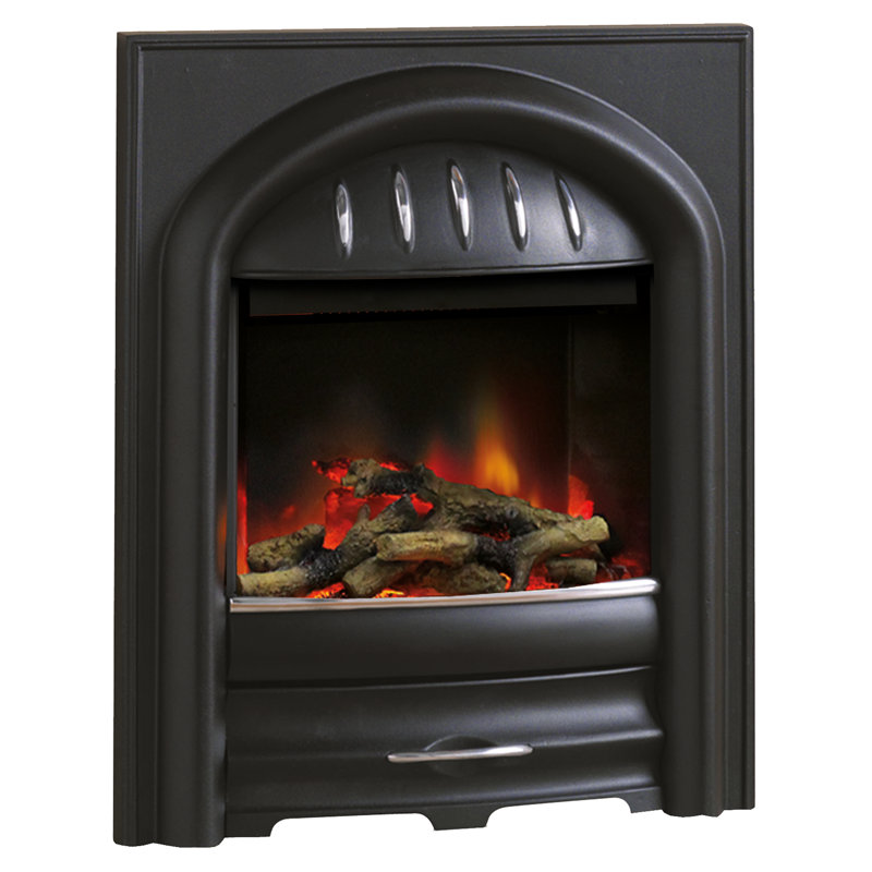 Sofia Belfry Heating 49.5cm W Electric Fireplace Insert, Black/Silver