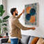 Chromatic Balance Mid-Century - Wrapped Canvas-257069764-257069767