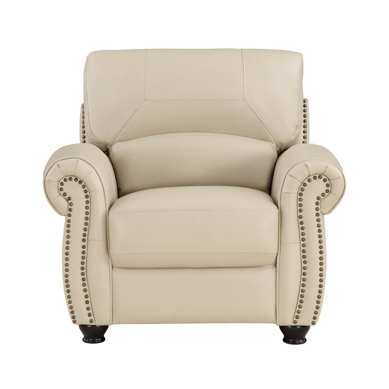 Chaise Castaneda, Similicuir crème