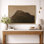 «Minimal Neutral Mountain Peak», impression sur toile encadrée, impression sur toile