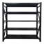 Étagère de rangement robuste en acier noir à 5 niveaux, idéale pour le garage, le garde-manger, le placard, la cuisine, le sous-sol, l'entrepôt, le bureau, le magasin d'alimentation et la salle de classe avec une charge totale de 1 800 lb et des tablettes réglables