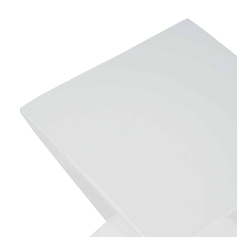 Table de bout en blocs de béton Weott, Blanc