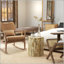 Tabouret de souche d'arbre, table d'appoint décorative avec plateau rond, table de bout en béton avec finition grain de bois pour l'intérieur et l'extérieur-1076529116