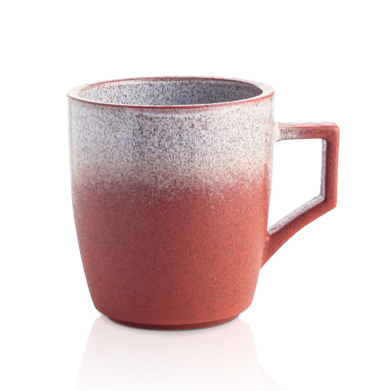 Stone Lain Vince 4-Piece Mug Set Stoneware, Red