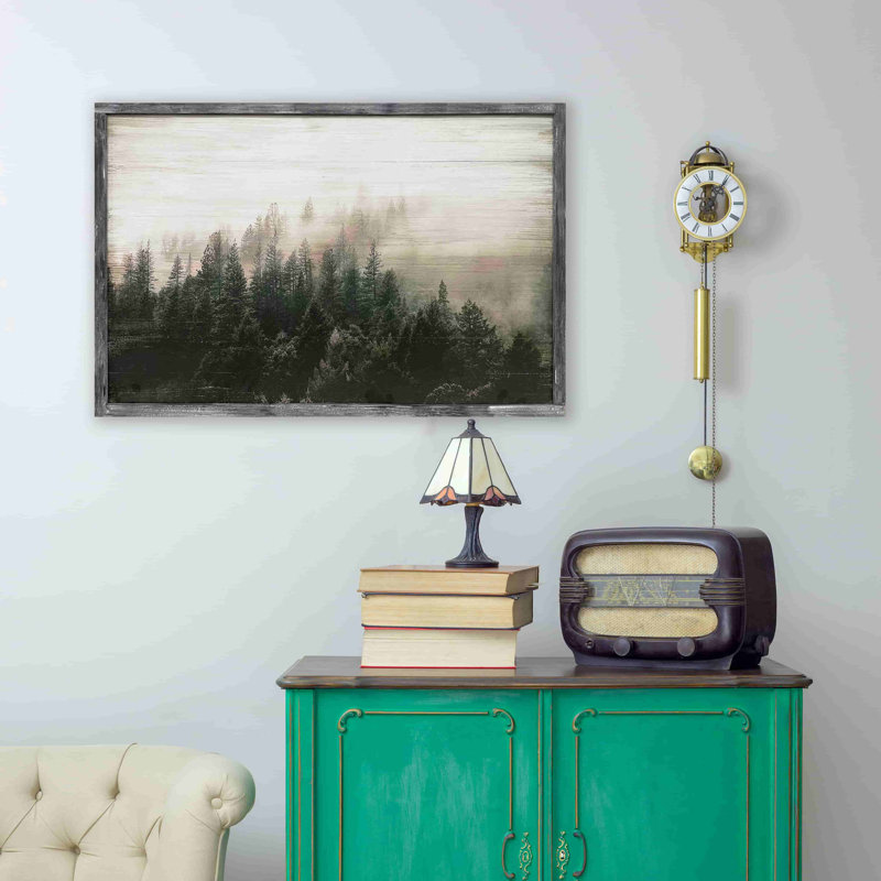 " Distant View Of Pine Forest ", H 16 po x l 24 po x P 1,5 po