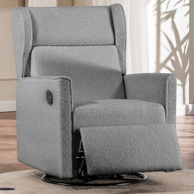Chaise berçante COMHOMA Fauteuil à bascule Fauteuil à bascule inclinable, pivotant, manuel, inclinable et oscillant pour le salon, la chambre à coucher, les bureaux