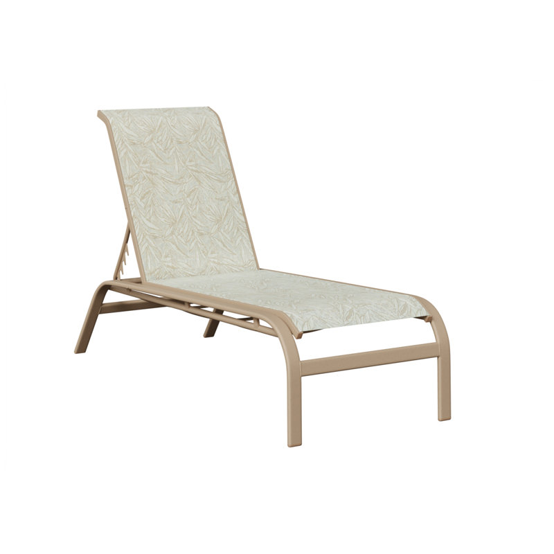 Chaise longue sans accoudoirs Berlin Gardens Murphy, Sahara moucheté, Taupe
