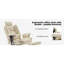 Chaise de bureau ergonomique en cuir PU avec dossier haut, chaise de bureau ergonomique avec appui-tête, chaise de bureau large