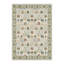 Tapis botanique rétro lavable à la machine avec envers antidérapant beige Elyra-131645112-131645115