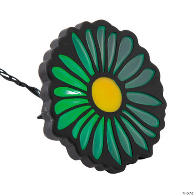 4 1/4 Inch Bright Color Solar-Powered Flower Garden Stakes Set