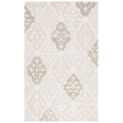 Garvin Hand-Tufted Wool Floral Rug