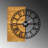 Decorative Wooden Wall Clock, 21.7 x 1.2 x 22.8 inches | 100% Real Wood (Walnut & Black) with Silent Mechanism | Stylish Home Décor | Hangable Design | Unique Color Variations for a Distinctive Look