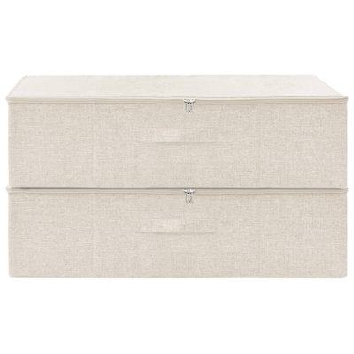 Boîtes de rangement vidaXL en tissu 27,6 x 15,7 x 7,1 po