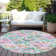 Machine Washable Indoor/Outdoor Christain ACN1331 Lavender Rug