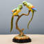 Figurine en porcelaine à double perroquet avec bronze Ormolu