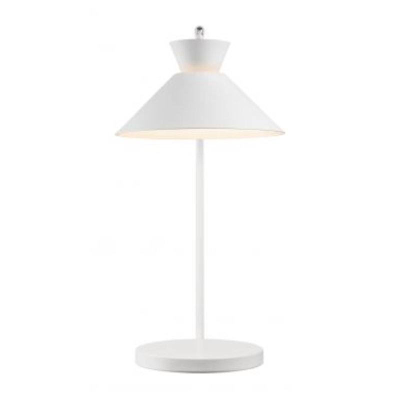 Metal Desk Lamp, White
