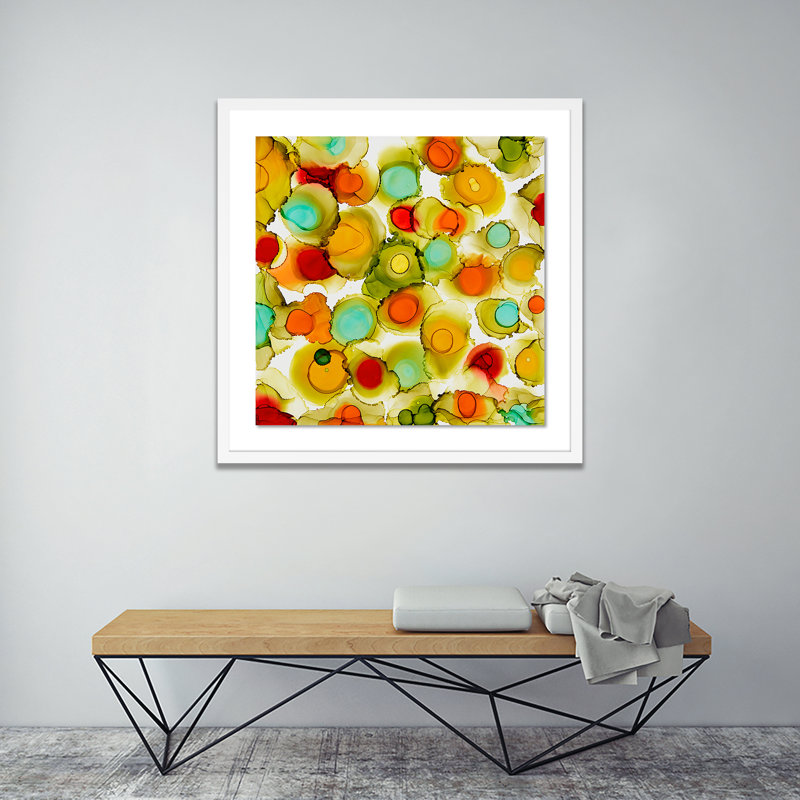 Collide Print by Julie Pelaez, White, 24" H x 24" W x 1.5" D
