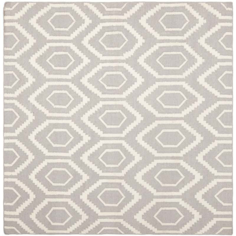 Doggett Geometric Hand Woven Area Rug, Square 183 cm
