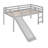 Twin Loft Bed With Slide-993825243
