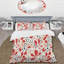 Ensemble de housse de couette à pois rouges et blancs-863896362