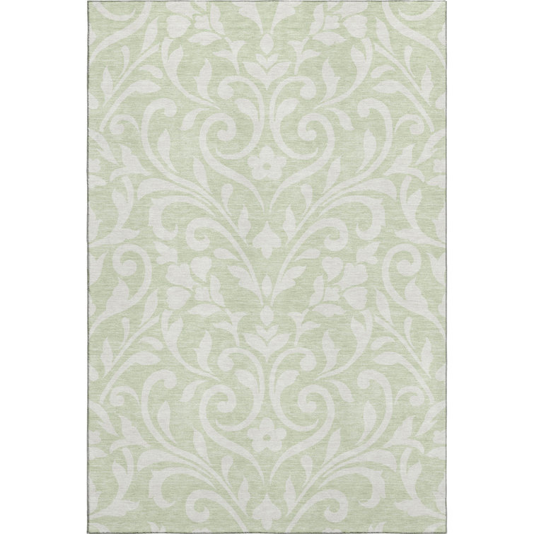 Premium Machine Washable Prisco Aloe Rug