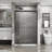Goodyo Double Sliding Glass Shower Door Aluminum Framed Shower Enclosure With Sgcc Clear Tempered Glass, Stainless Steel Hardware, Matte Black