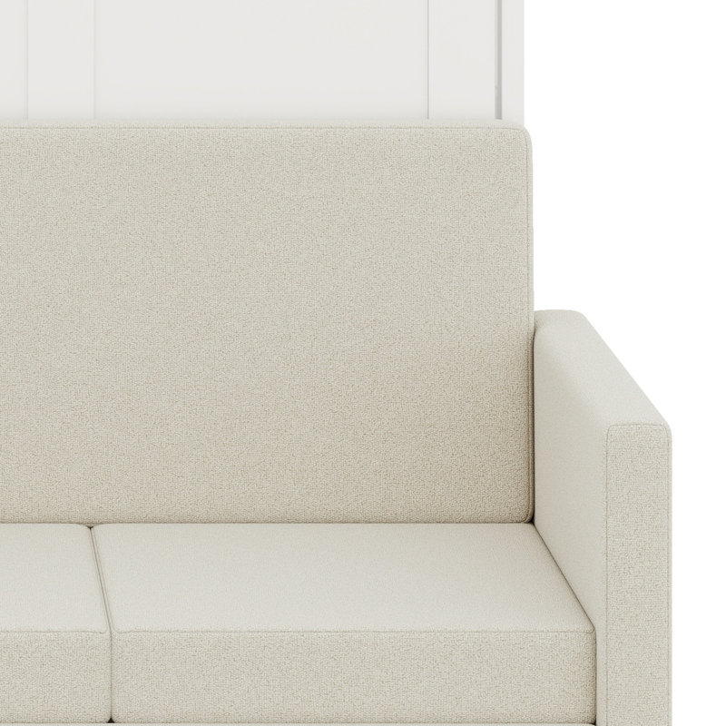 Lit escamotable peu encombrant, Lit double, Blanc