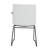 Lagan Leather/Polyester Office Guest Chair – Ergonomic Desk & Conference Seating with Stainless Steel Base, Fixed Arms & Lumbar Support-1020249387