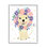 Motif de cœur de crinière de lion floral rose et excentrique par Heather Strianese - Peinture