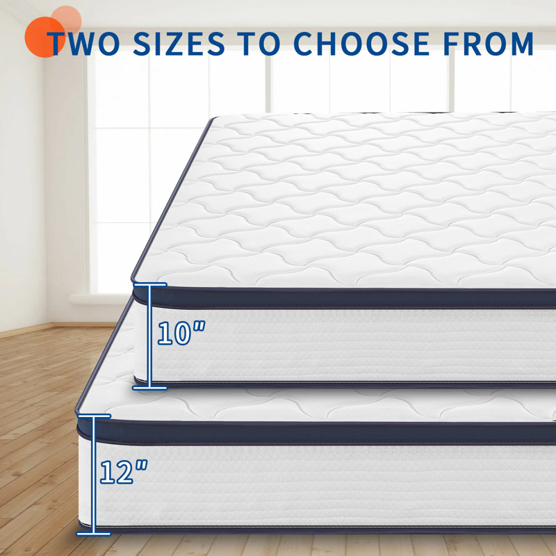 Medium Firm Cooling Gel Hybrid Mattress, Twin, 10"