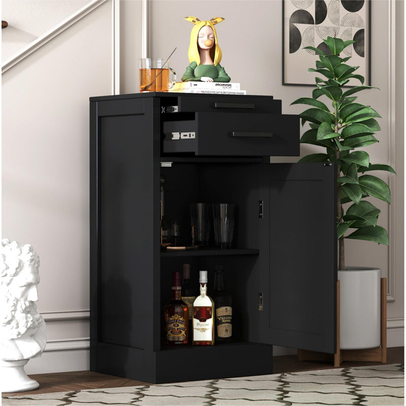 Armoire de bar à vin 24 pièces Black