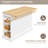 Rolling Solid Wood Kitchen Island with Drop Leaf, Storage Cart for Kitchen, Dining Room-1535891320