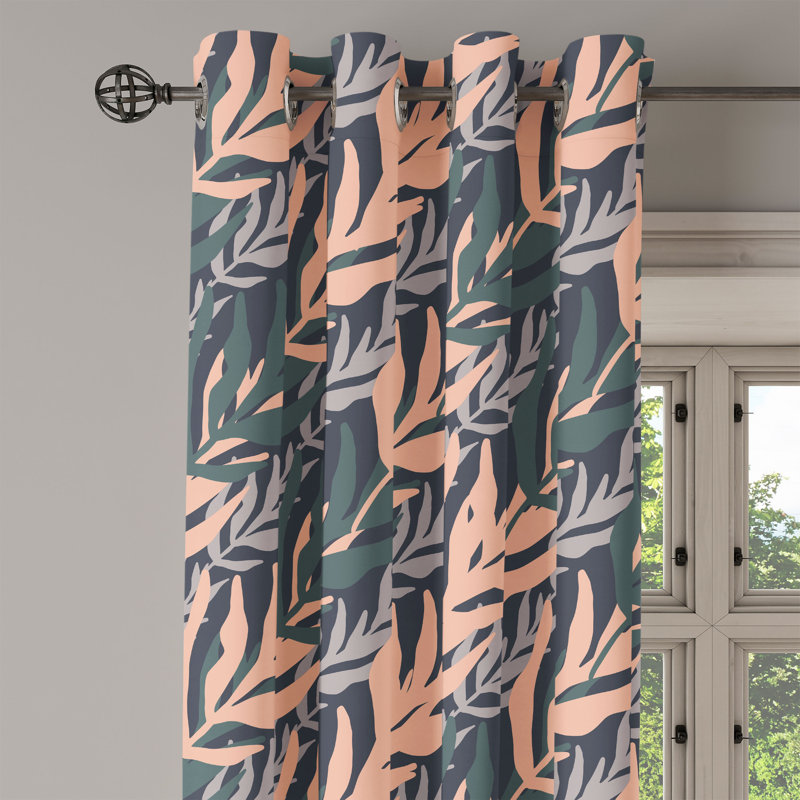 Rideau à œillets Dakota Fields Tropical Boho, L 50 po x L 108 po