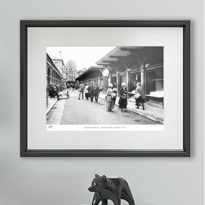 Barnstaple, Butchers Row 1919 - Single Picture Frame Print
