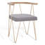 Chaise avec accoudoirs en coton Krissy