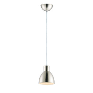 1 - Light Satin Nickel Single Pendant