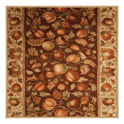 Tapis brun français lavable à la machine