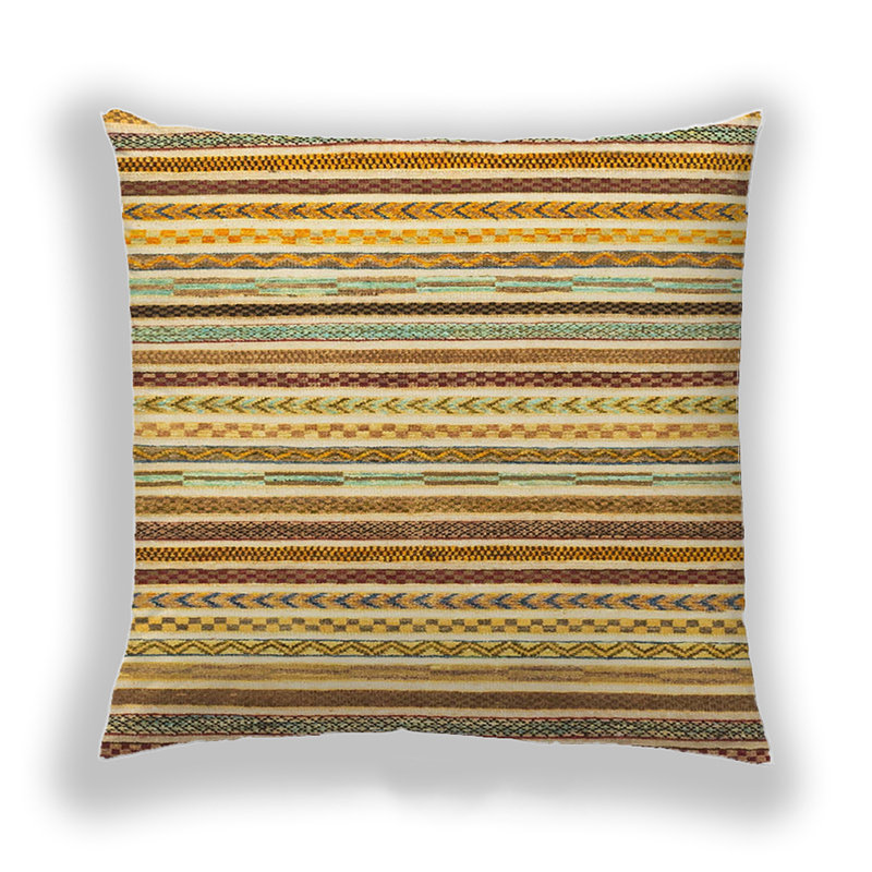 Abstract Reversible Throw Pillow, Microsuede
