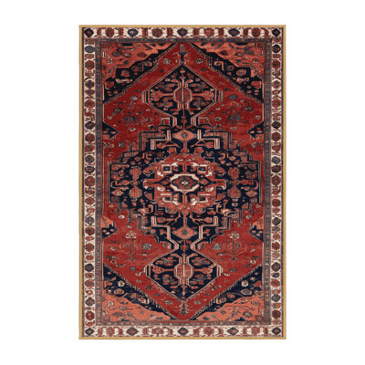 Machine Washable Persian Brown Area Rug