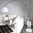 Ioanna 175cm Chrome Arched Floor Lamp