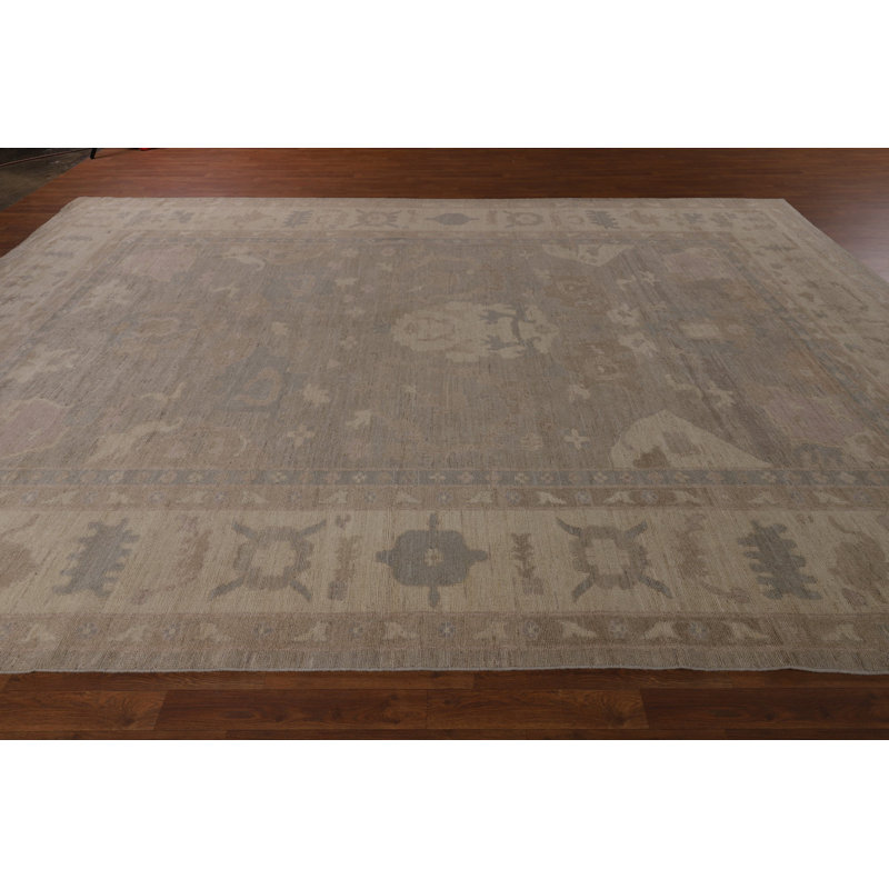 Vegetable Dye Oushak Oriental Large Rug