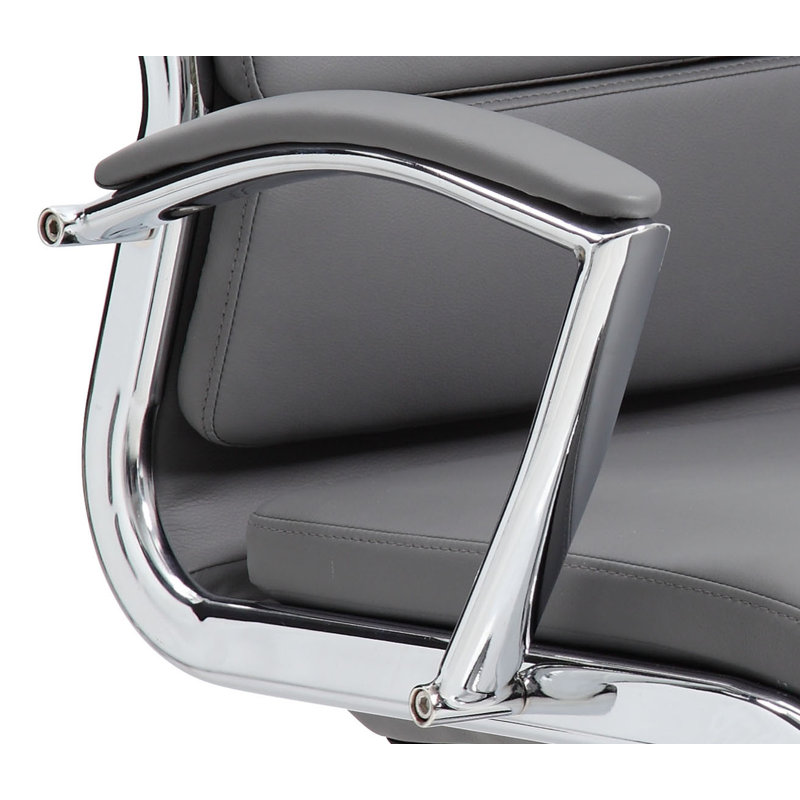 Conference Chair, Smooth Vinyl, Gray
