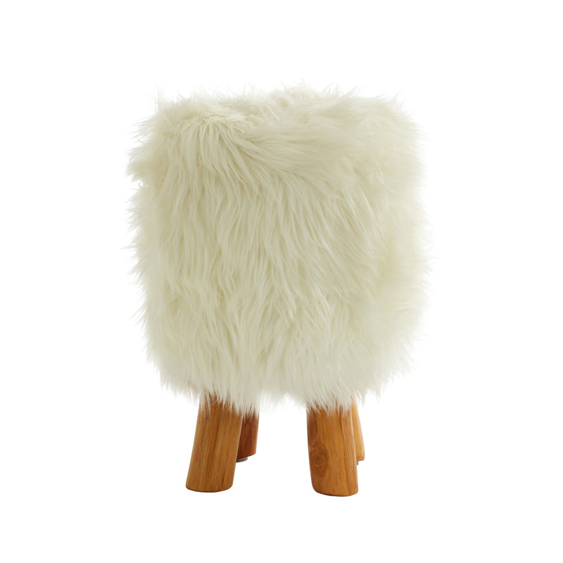 Meansville Solid Wood Accent Stool