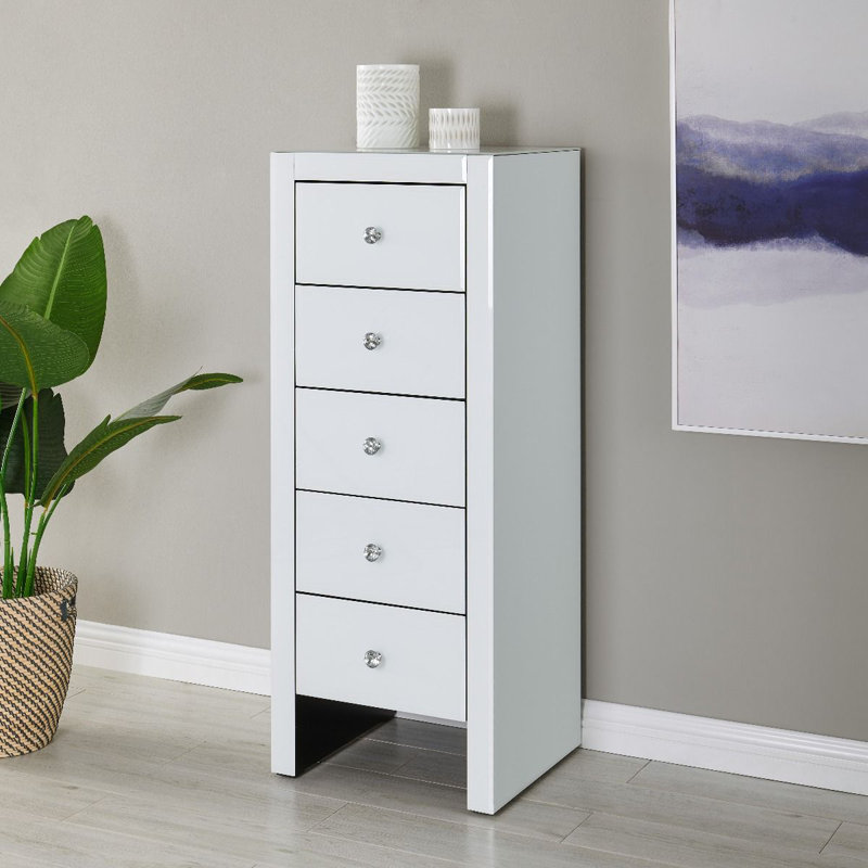 40 cm W Chest of 5 Drawers