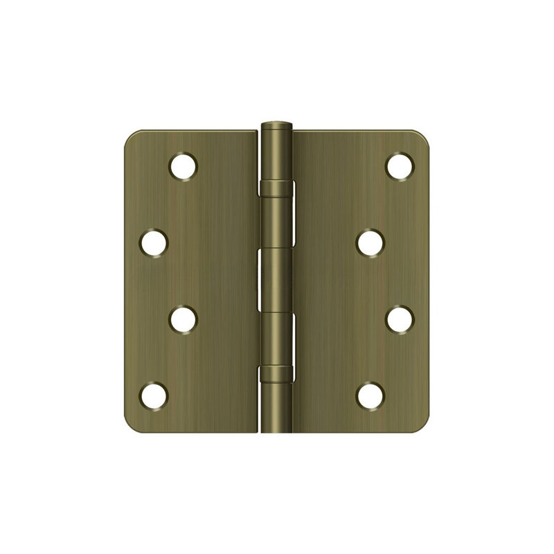 Steel Hinge, Antique Brass