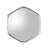 Hudson Metal Hexagon Mirror