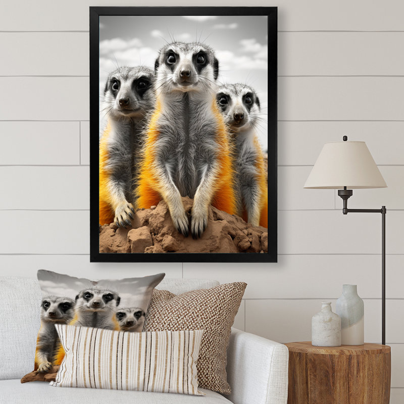 Reproduction sur toile Zikomo, Cadre photo noir, H 20 po x l 12 po x P 1 po