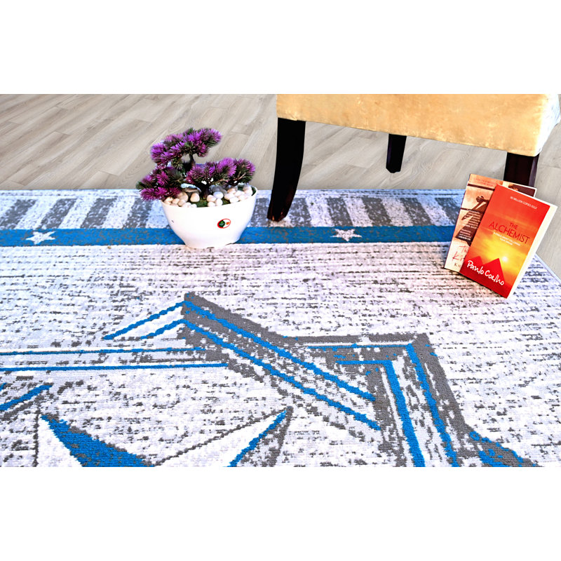 Mcmeans Indoor Rug, Rectangle 3'6" x 5'6"